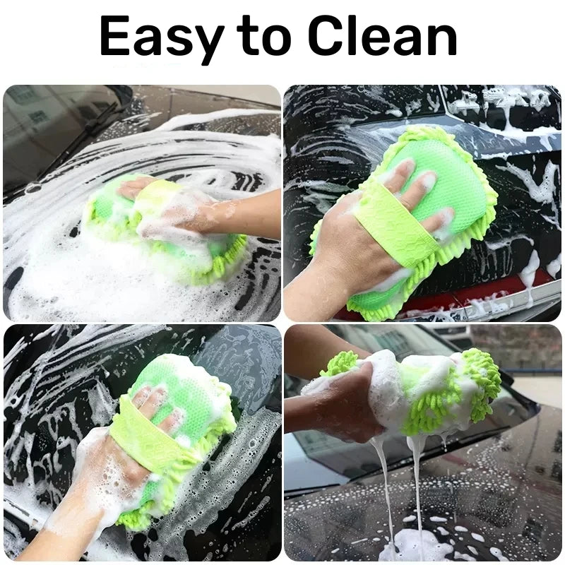 Microfiber Car Wash Glove | Ultra-Soft Detailing Mitt | Scratch-Free