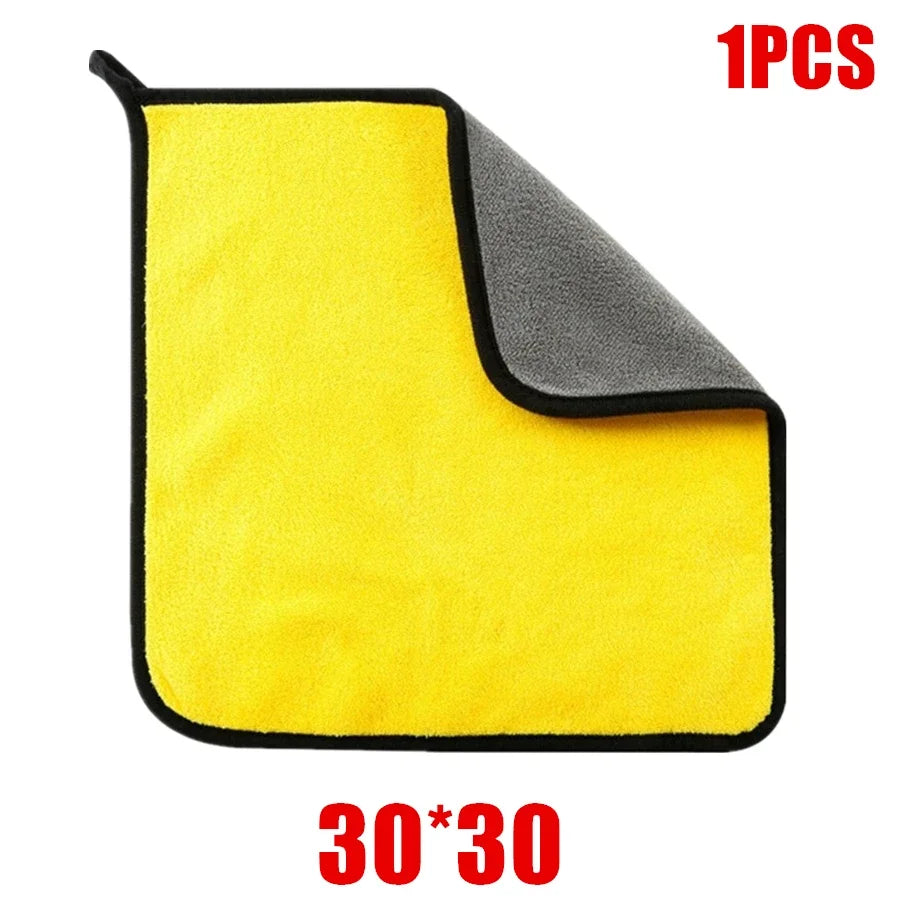 Panos de Limpeza de Microfibra para Carros — Dupla Camada, Multi-Pack