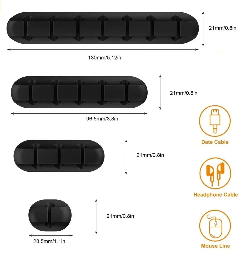 CableWrap – Enrolador e Organizador de Cabos Autoadesivo de Silicone