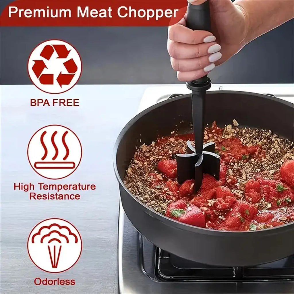 Picador e Triturador de Carne — Plástico PP Resistente ao Calor, 2 Cores