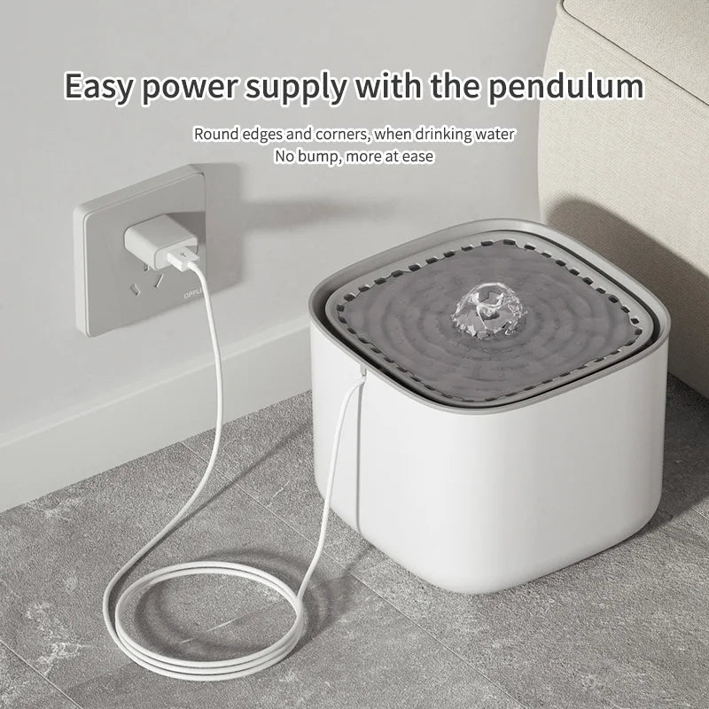 PawFountain XL – Fuente de Agua para Gatos de Gran Capacidad de 3 L