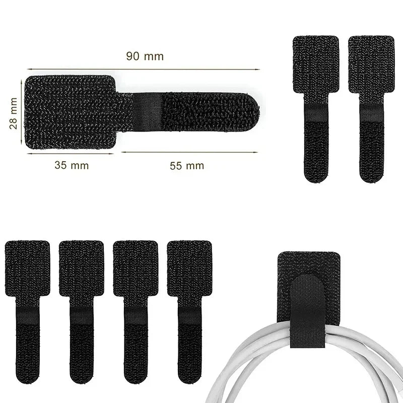 Abraçadeiras Flex – Abraçadeiras de Nylon Reutilizáveis para Gestão de Cabos