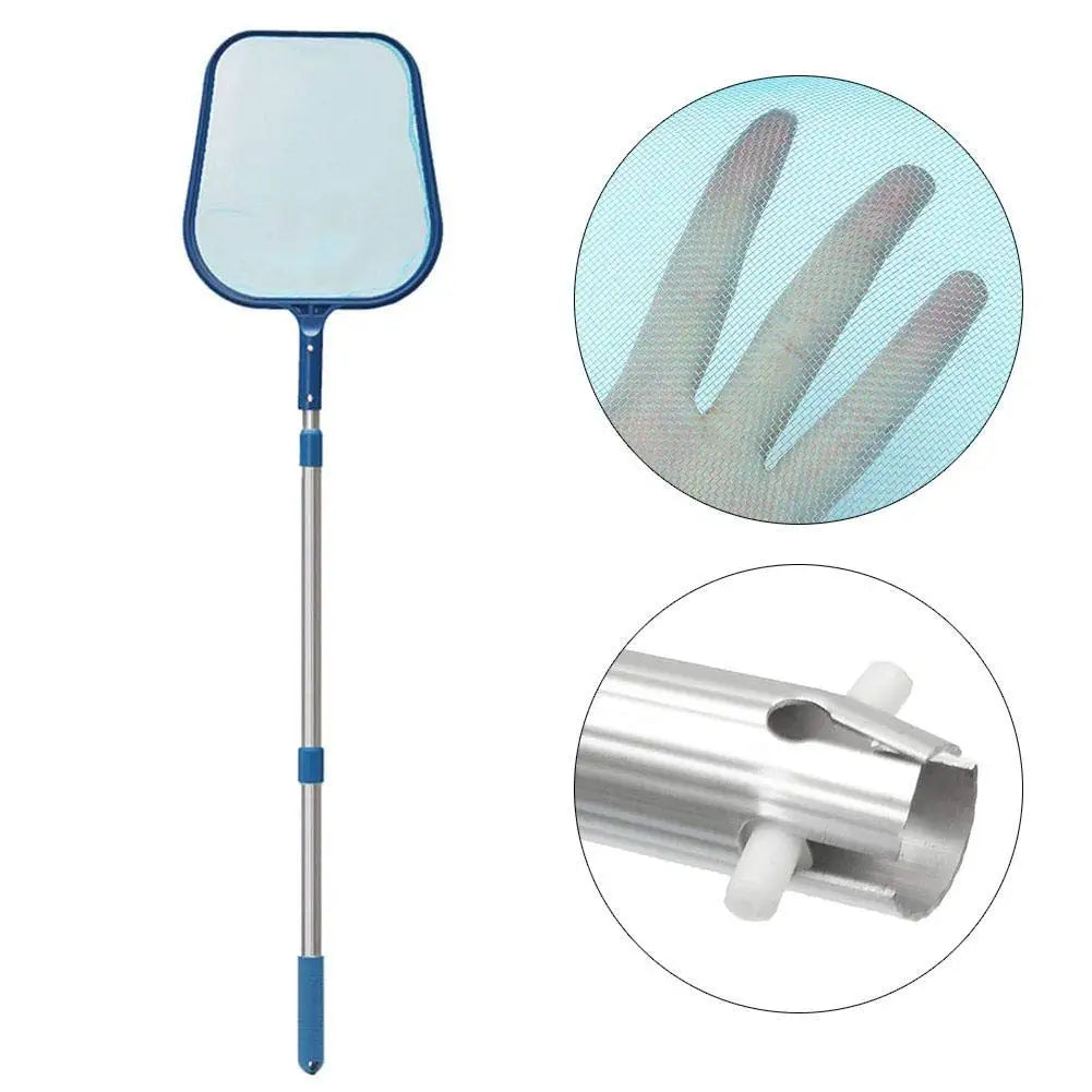 Rede Telescópica para Limpeza de Piscinas – Apanhador de Folhas com Malha Fina para Piscinas e Spas