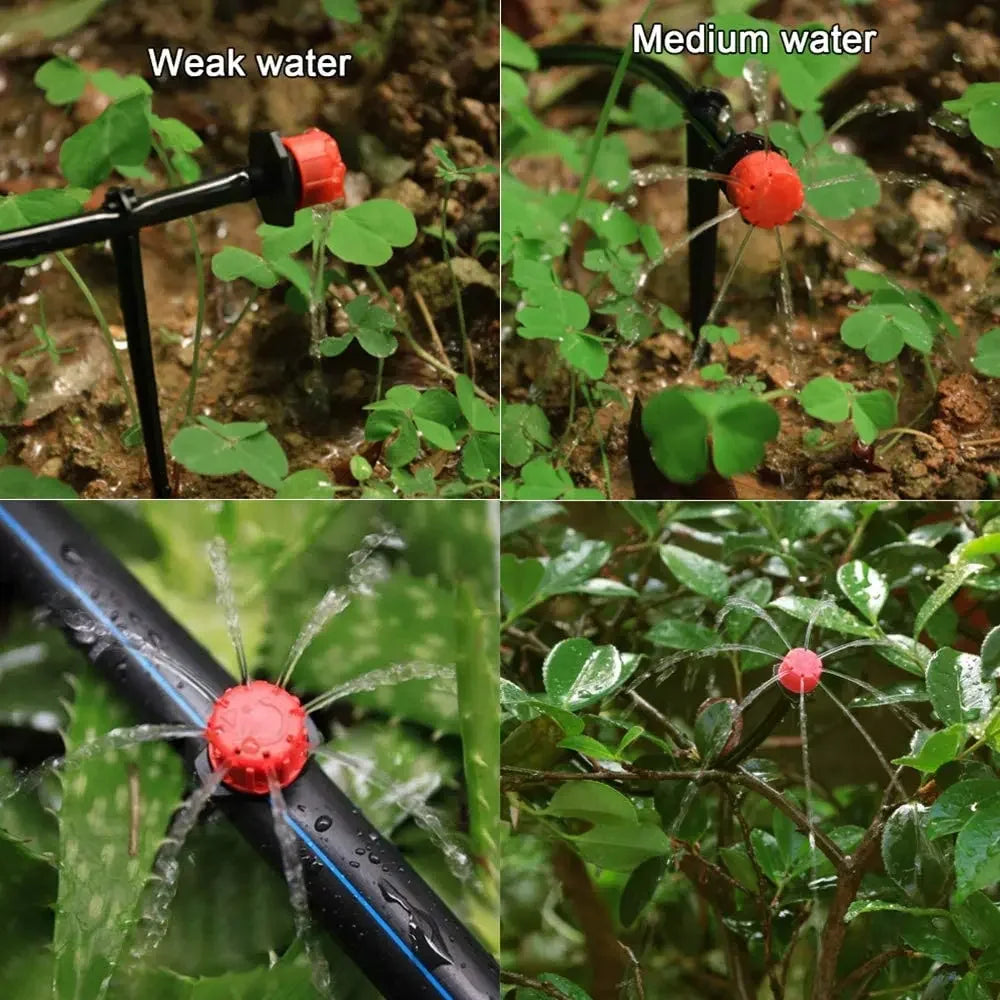 Emissores de Rega Gota a Gota Ajustáveis – Micro Aspersores para Jardim e Plantas em Vaso