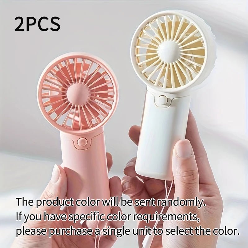 Lindo miniventilador de mano | Ventilador de bolsillo portátil con cordón