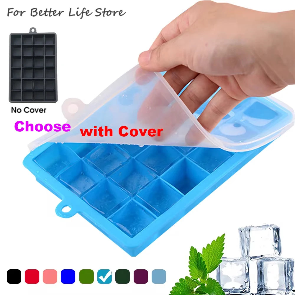 IceMini – Tabuleiro de Silicone de 24 Cubos de Gelo Pequenos com Tampa