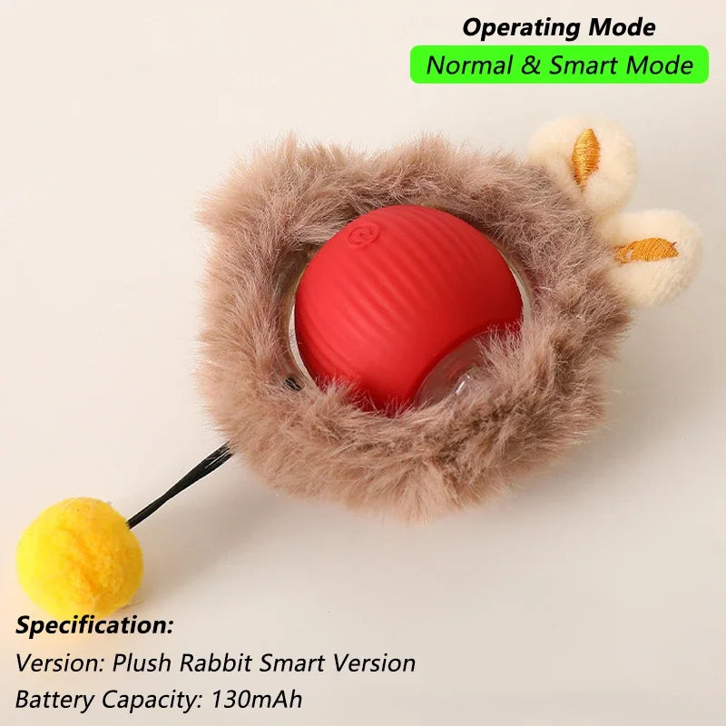 PawBall – Juguete interactivo automático con forma de pelota rodante para gatos y perros