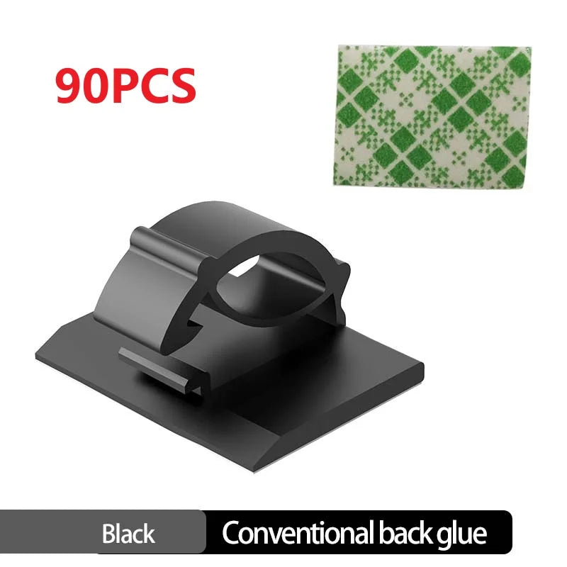 CableClip 30 – Clips de Organização de Cabos de Mesa (Pack de 30)