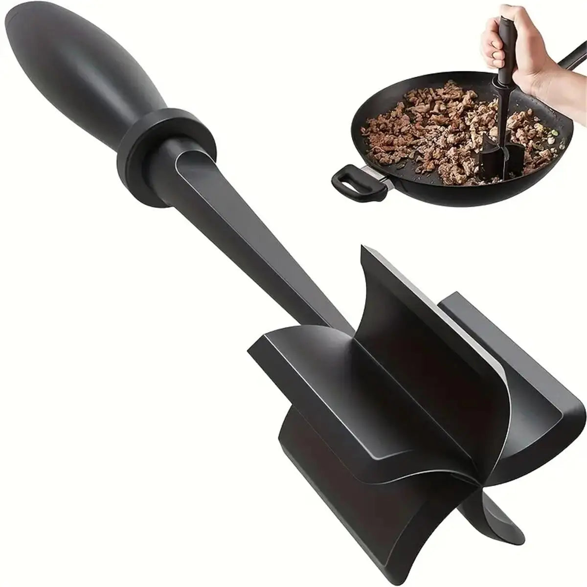 Picador y Triturador de Carne — Plástico PP Resistente al Calor, 2 Colores
