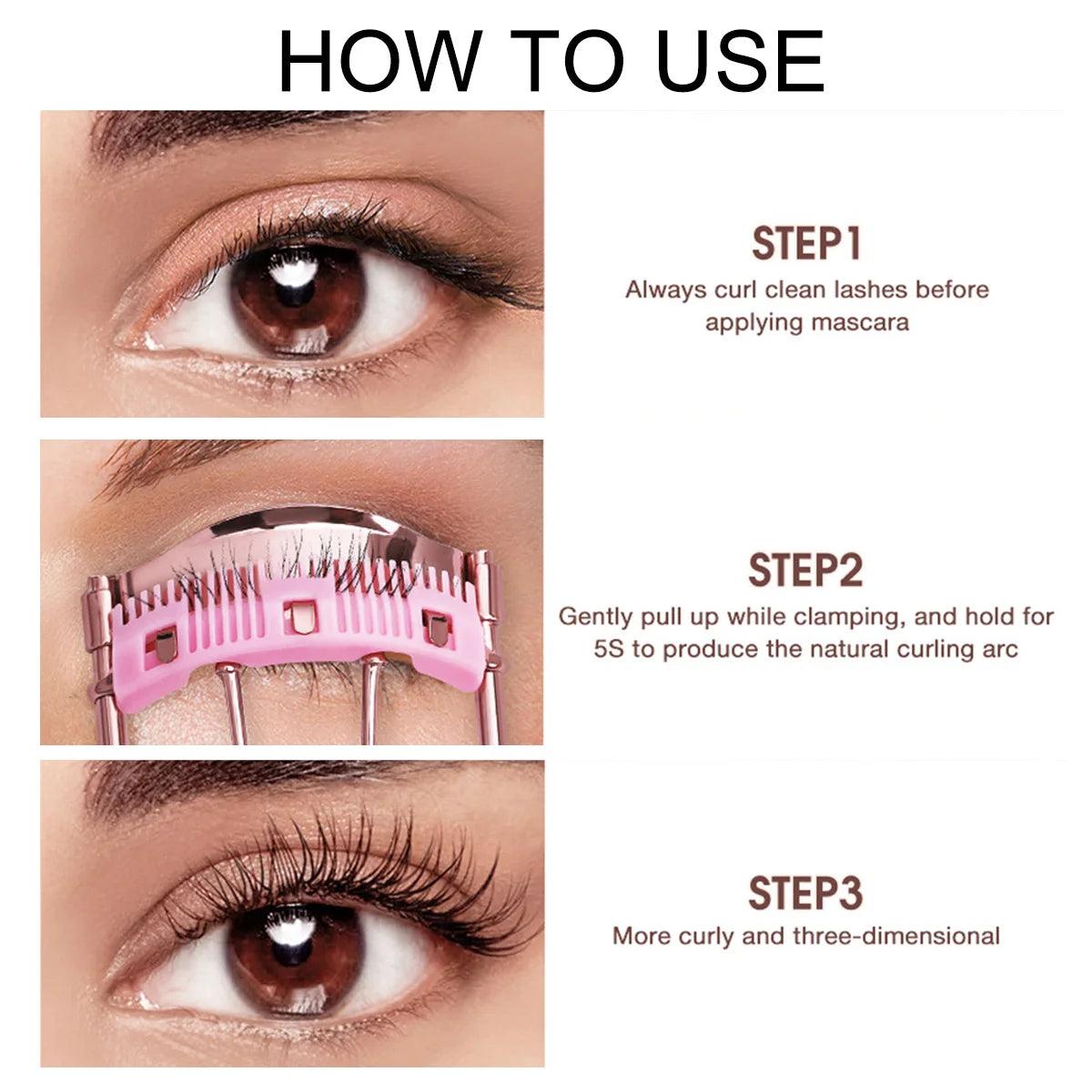 LashCurl – Revirador de Pestanas Profissional com Almofadas de Substituição