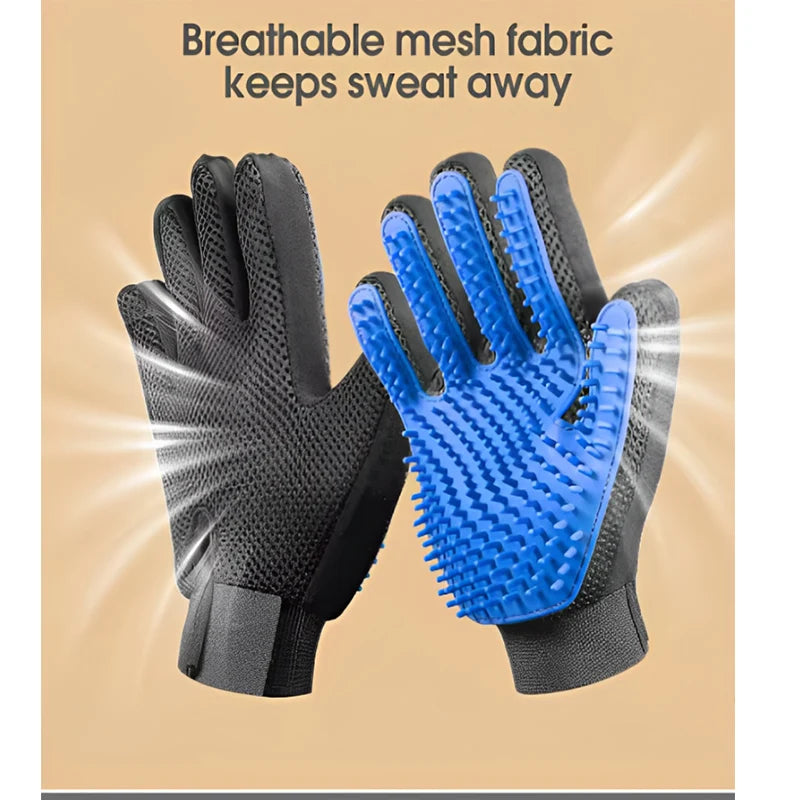 GroomGlove – Guante de masaje y eliminación de pelo para mascotas