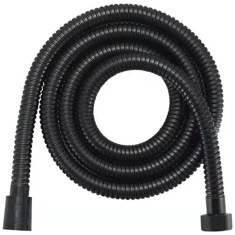 Flexo de ducha de acero inoxidable | 1,5 m y 2 m | Negro y Plata