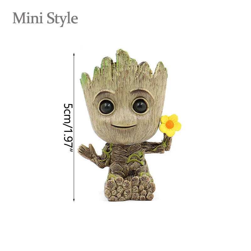 Jarrón Decorativo con Figura de Árbol | Macetero para Casa y Oficina