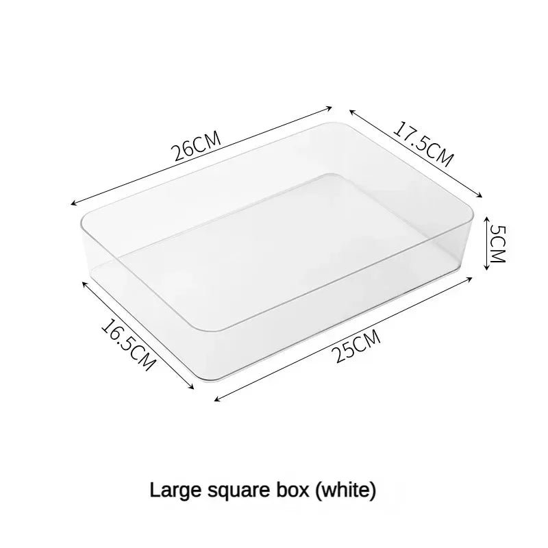 ClearStore Desk – Organizador de Secretária Transparente Multiusos