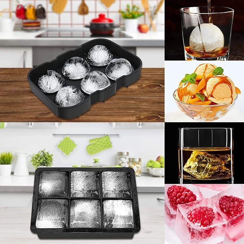 IceSphere – Forma de Silicone para Gelo em Esfera para Whisky