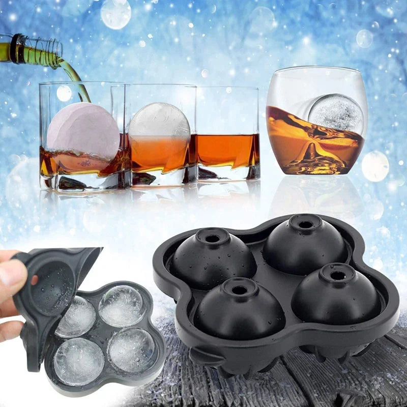 IceBall – Molde de Silicone para Bolas de Gelo Esféricas