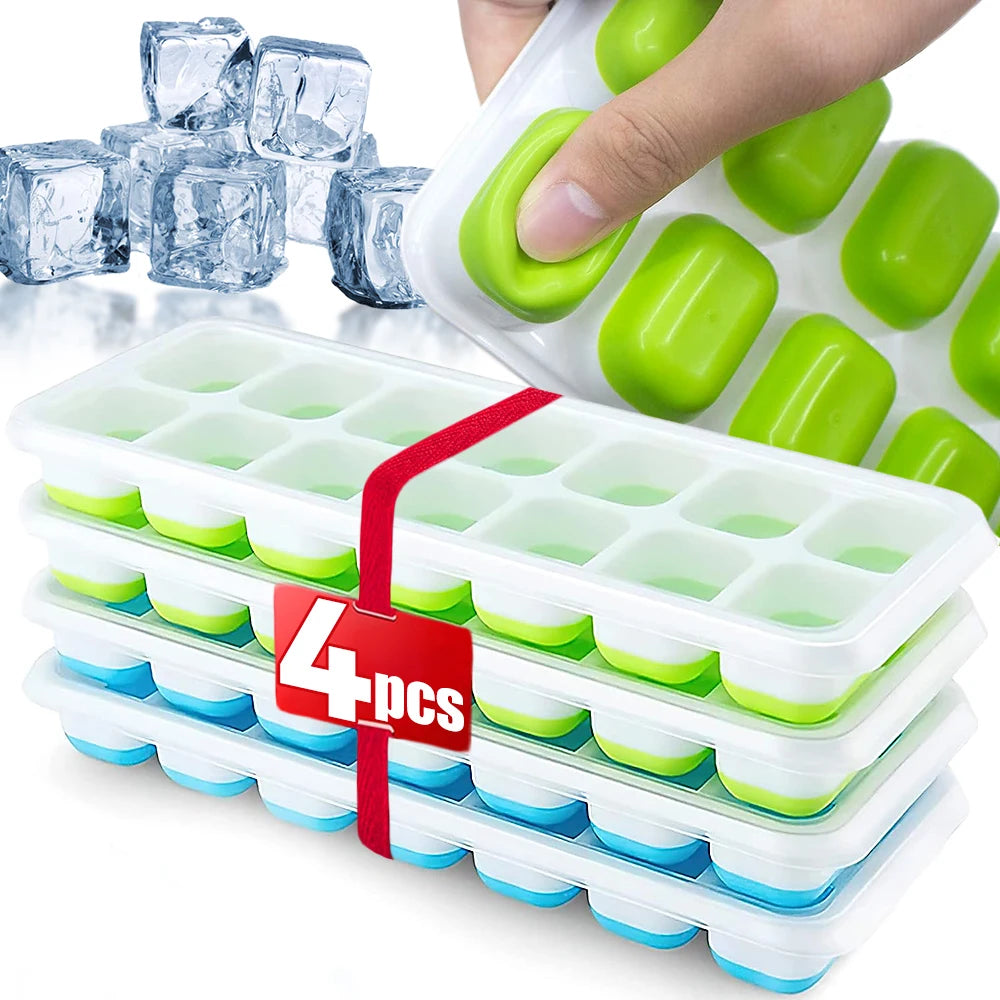 IcePerfect – Tabuleiro de Silicane para Cubos de Gelo com Tampa