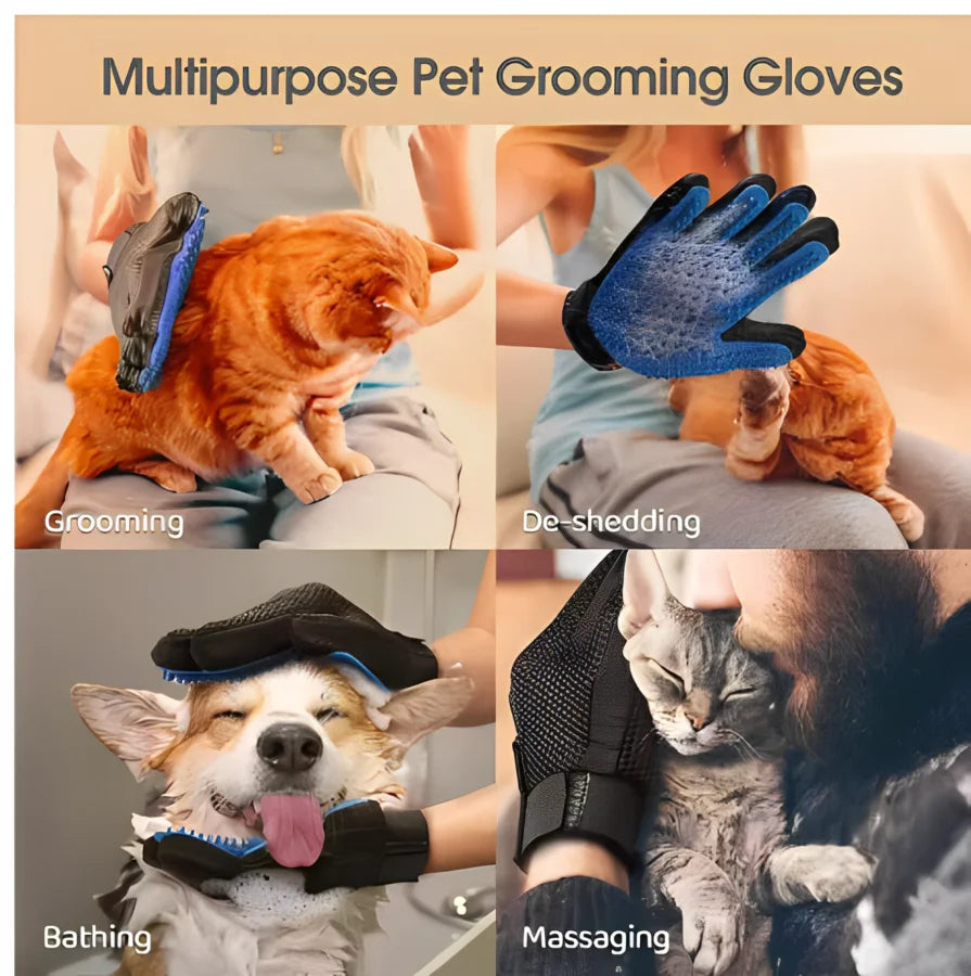 GroomGlove – Luva de Massagem e Remoção de Pelo para Animais de Estimação