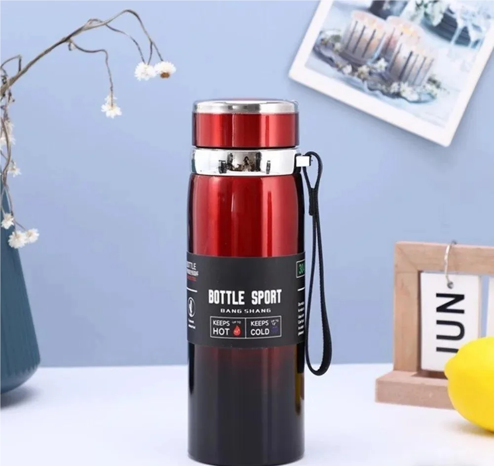 Garrafa de Água Térmica Isolada 1L – Termo de Vácuo em Aço Inoxidável para Bebidas Quentes e Frias