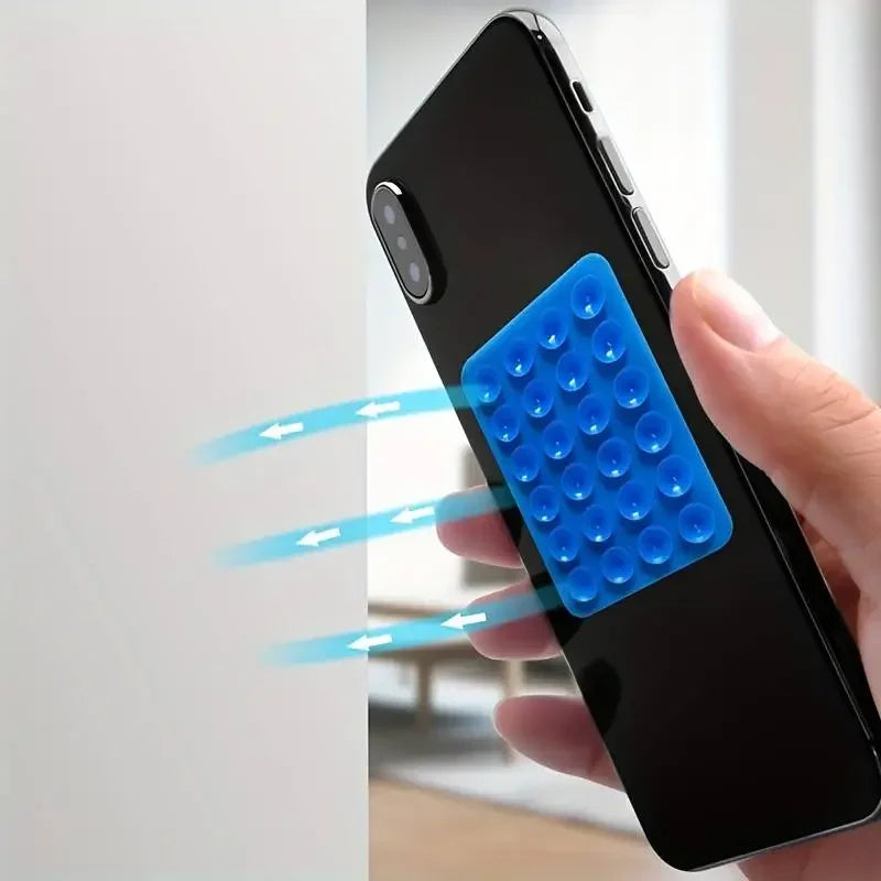 Silicone Suction Phone Holder | Anti-Slip Wall & Desk Mount | 11 Colors