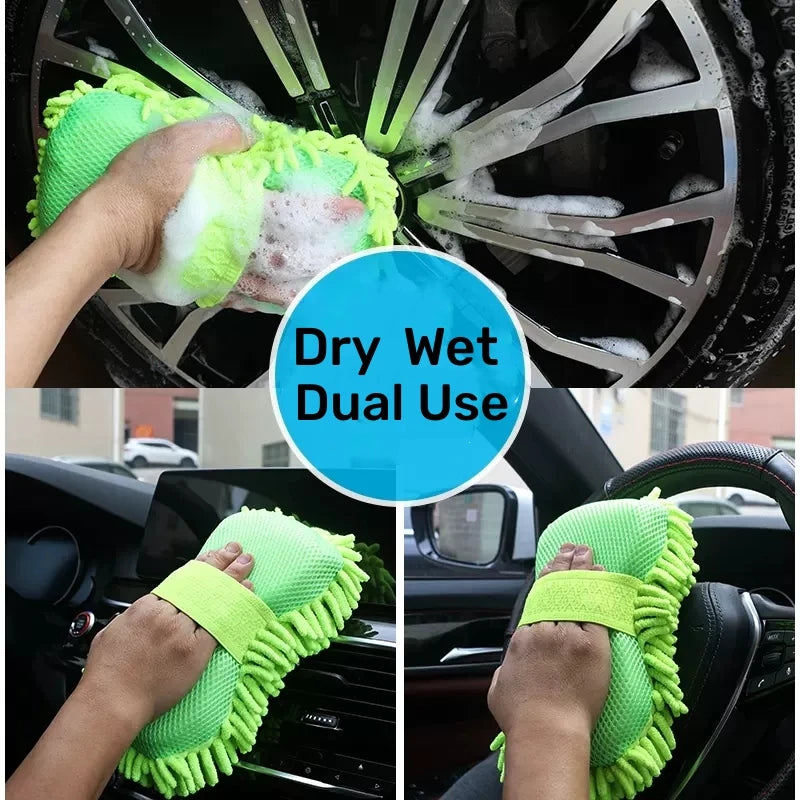 Microfiber Car Wash Glove | Ultra-Soft Detailing Mitt | Scratch-Free