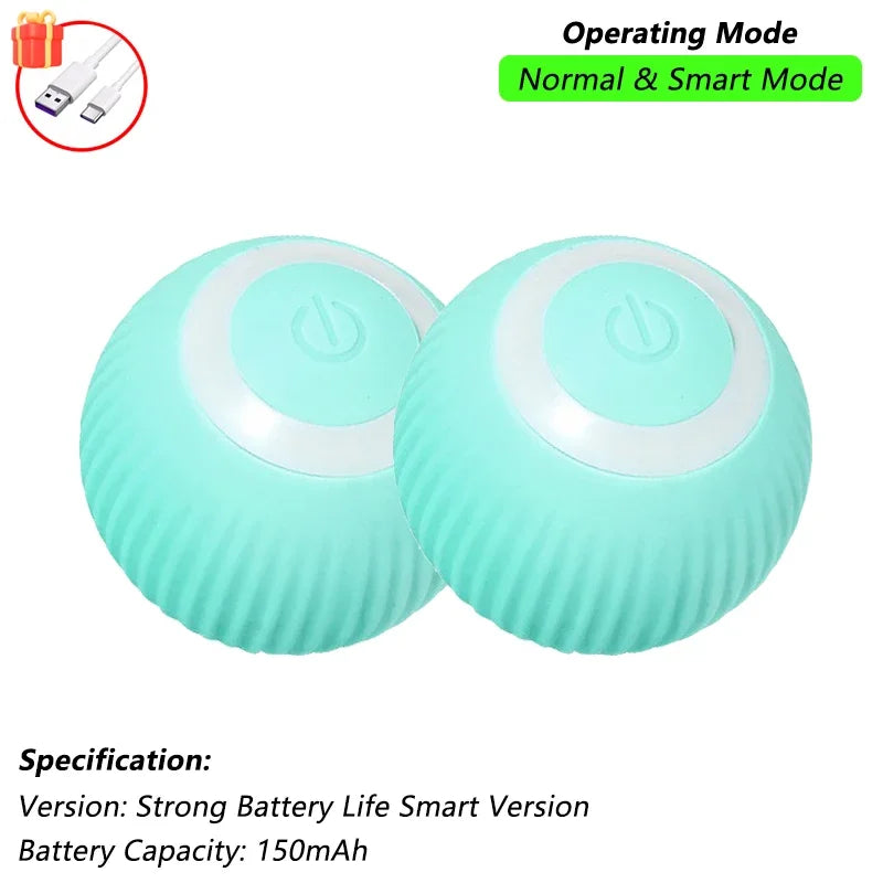 PawBall – Juguete interactivo automático con forma de pelota rodante para gatos y perros