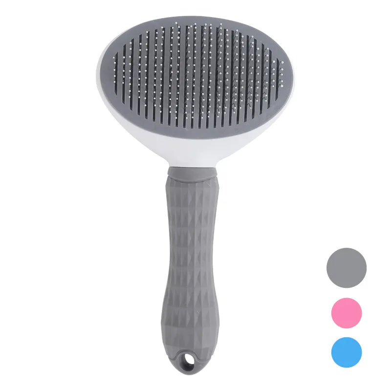 GroomBrush – Cepillo Slicker de limpieza automática para eliminar el pelo de mascotas