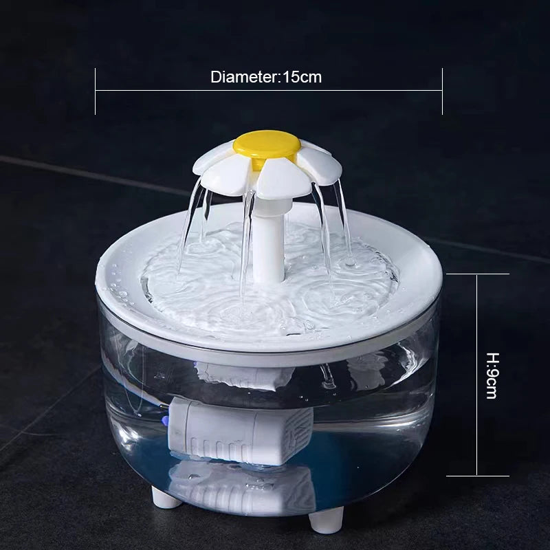 PawFountain – Fuente de agua eléctrica USB con filtro automático para gatos