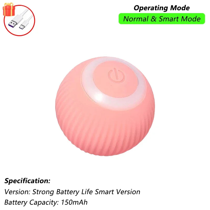 PawBall – Juguete interactivo automático con forma de pelota rodante para gatos y perros