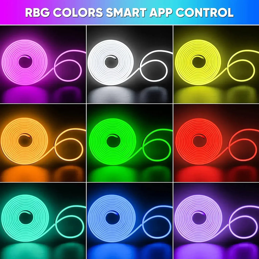 Fita de LED Néon RGB — 1m / 2m / 3m / 5m