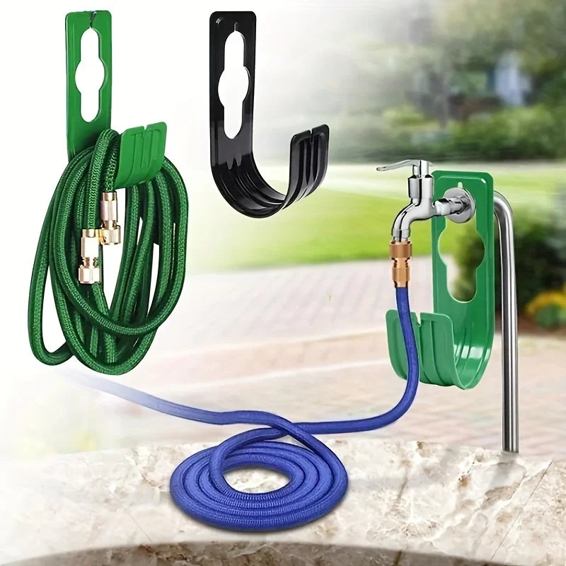 Suporte de Mangueira de Jardim de Parede – Gancho de Metal para Mangueiras Expansíveis