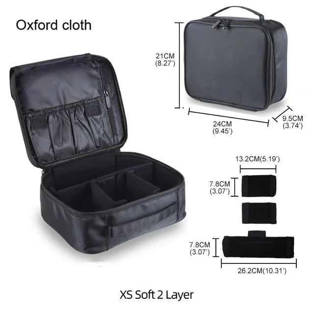 GlamCase – Organizador Profissional de Maquilhagem de Grande Capacidade