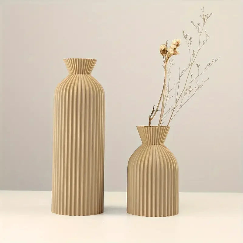 Jarrón Boho Impreso en 3D | Centro de Mesa Decorativo Moderno