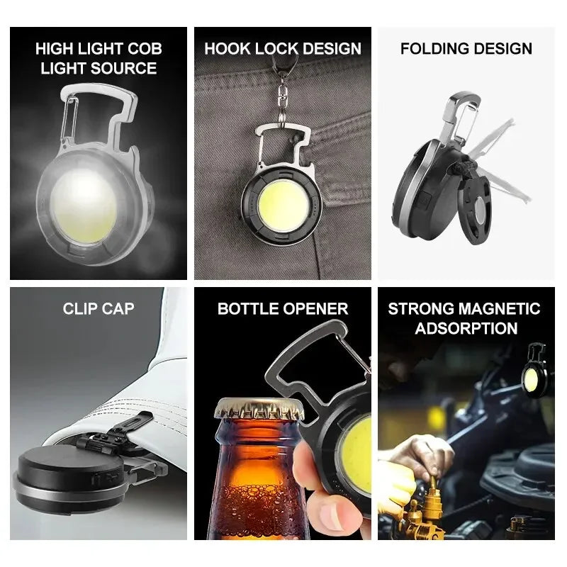 PocketLight – Linterna COB recargable por USB-C con llavero