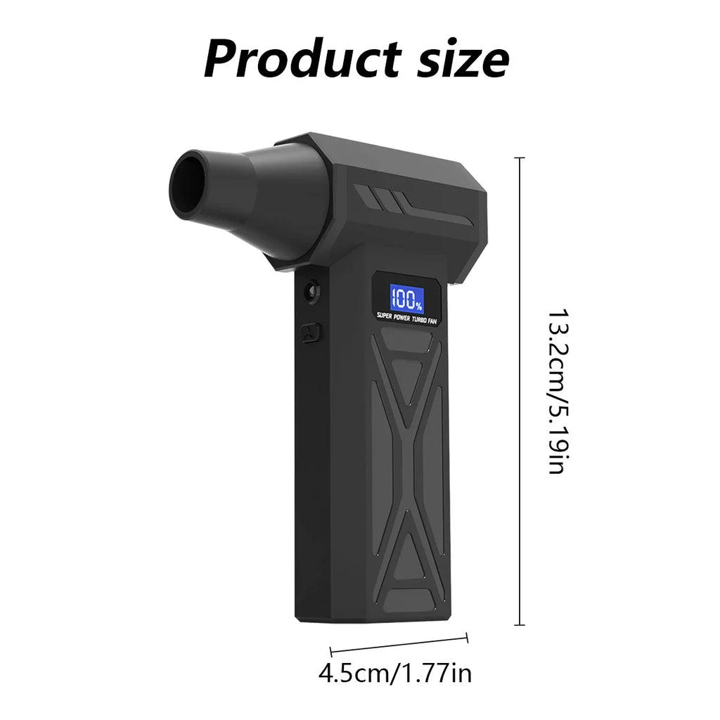 AirBlast P70 – Soprador de Ar Turbo Sem Fios com Ecrã LED