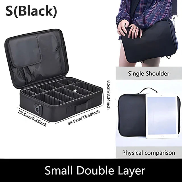 GlamCase – Organizador Profissional de Maquilhagem de Grande Capacidade