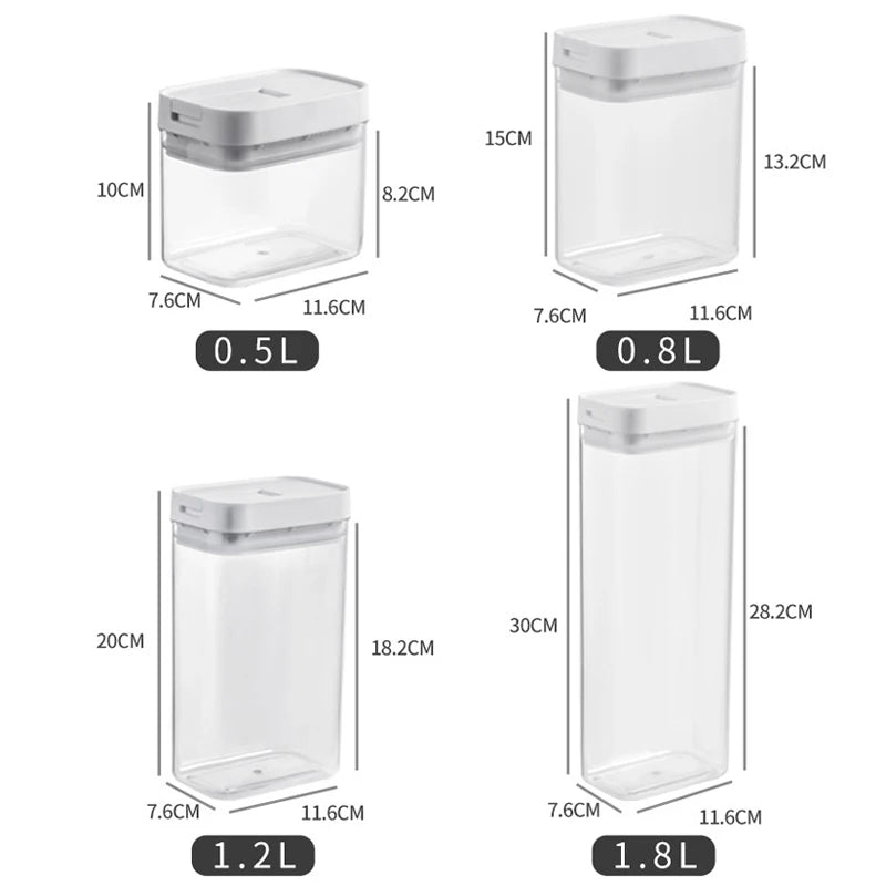 ClearStore Pasta – Recipiente Hermético Transparente para Armazenar Massas