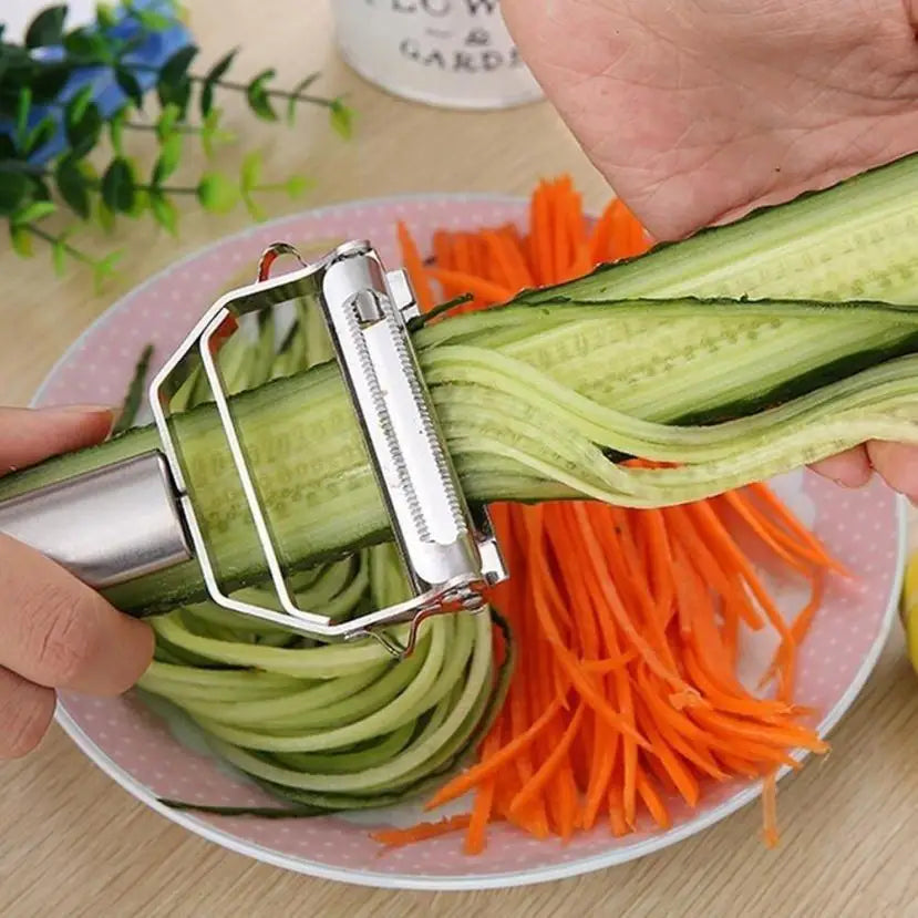 SliceEasy – Ralador de Legumes e Descascador Julienne em Aço Inoxidável