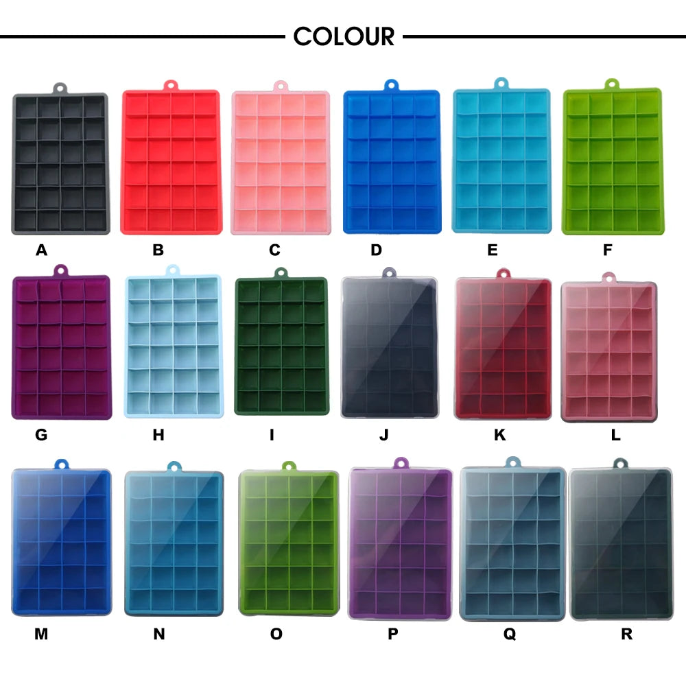 IceMini – Tabuleiro de Silicone de 24 Cubos de Gelo Pequenos com Tampa