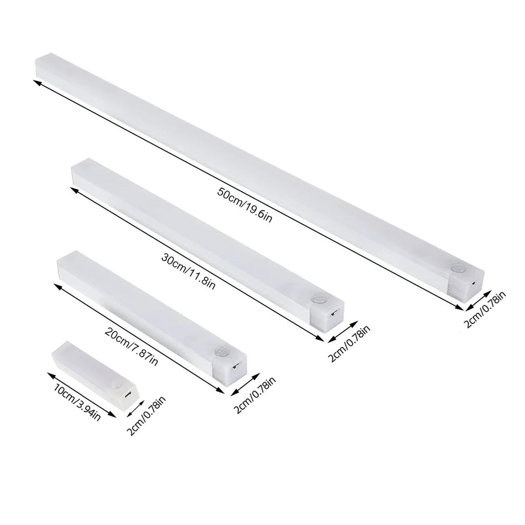 Luz LED para Armário com Sensor de Movimento — Recarregável por USB-C