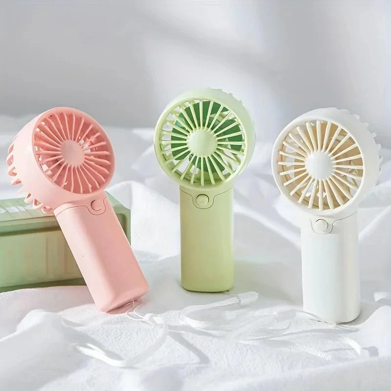 Lindo miniventilador de mano | Ventilador de bolsillo portátil con cordón