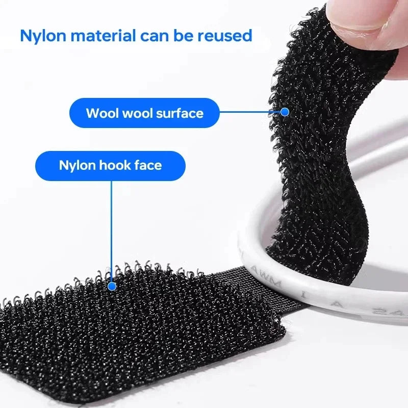 Abraçadeiras Flex – Abraçadeiras de Nylon Reutilizáveis para Gestão de Cabos