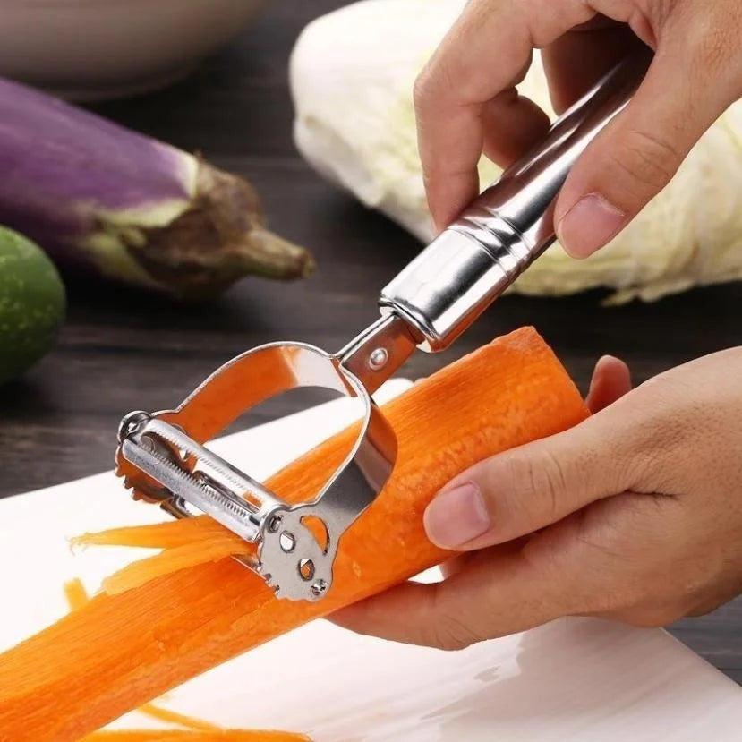 SliceEasy – Ralador de Legumes e Descascador Julienne em Aço Inoxidável