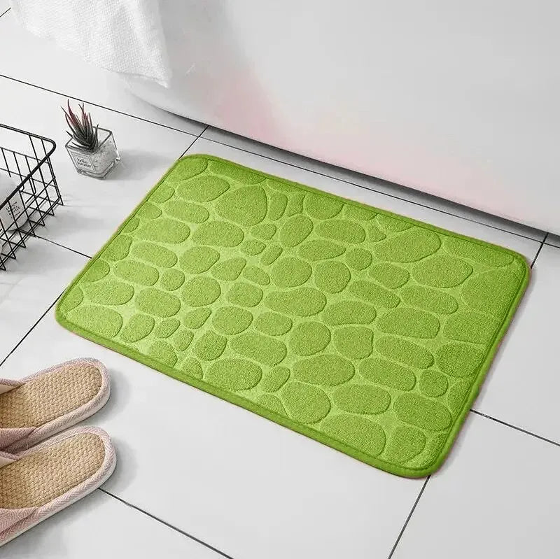 PebbleMat – Alfombra antideslizante grabada en relieve para el baño