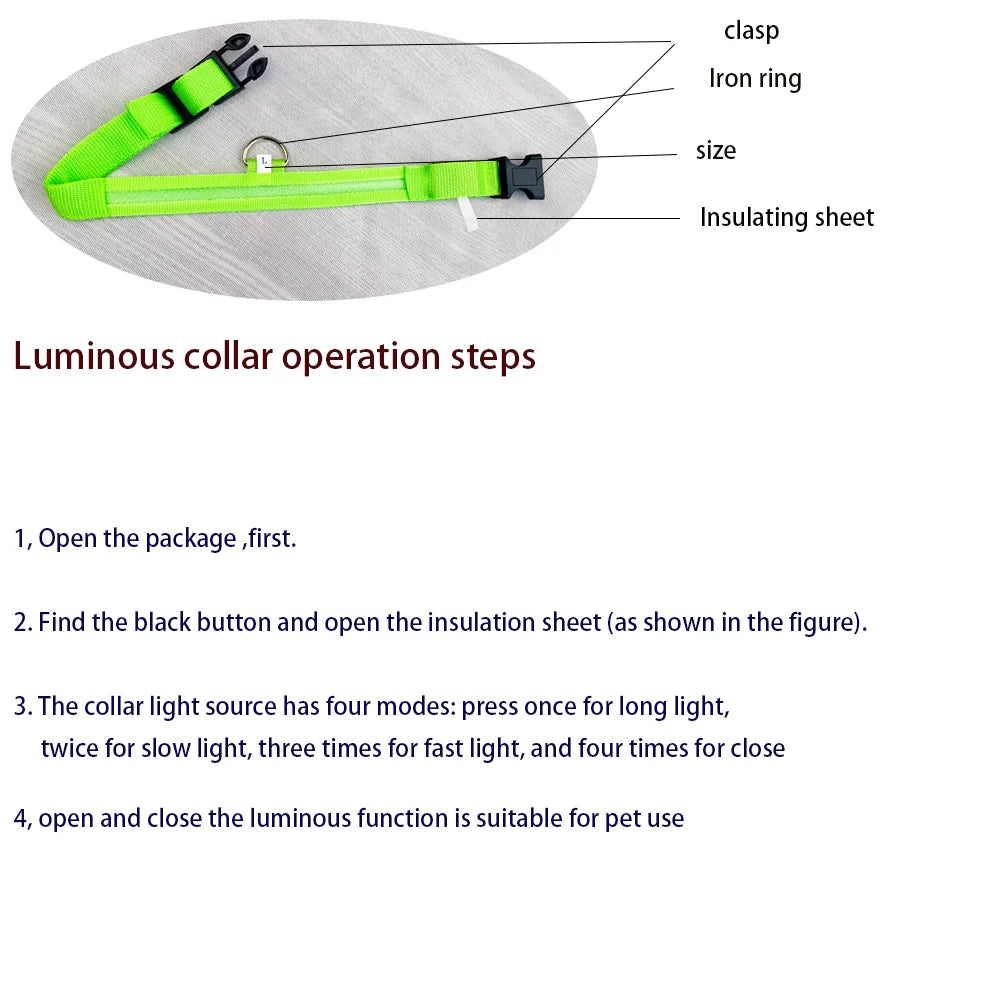 GlowLeash – Trela LED de Segurança Noturna para Cães