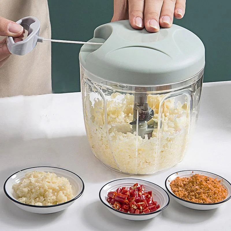 Picador Manual de Alho com Copo — 500ml / 900ml