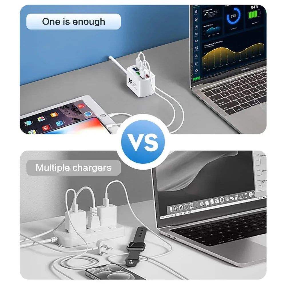 PowerHub 6 – Estación de carga rápida USB 6 en 1