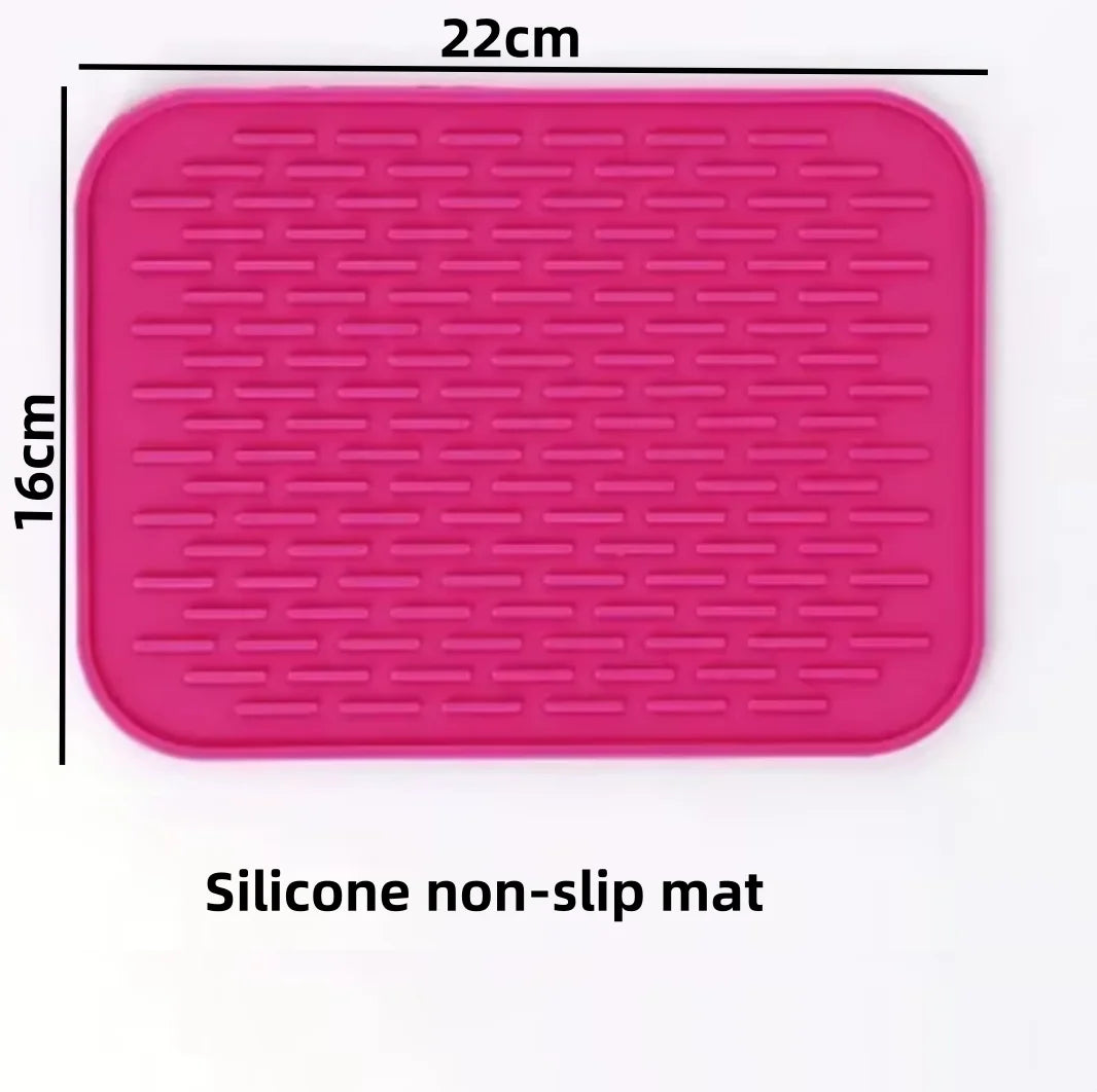 Alfombrilla absorbente para comederos de mascotas | Individual antideslizante e impermeable para cuencos de comida y agua de gatos y perros