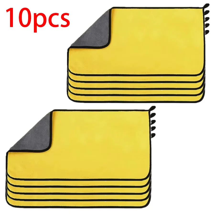 Toalla de microfibra premium para detalles de coche — Formato grande, paquete múltiple