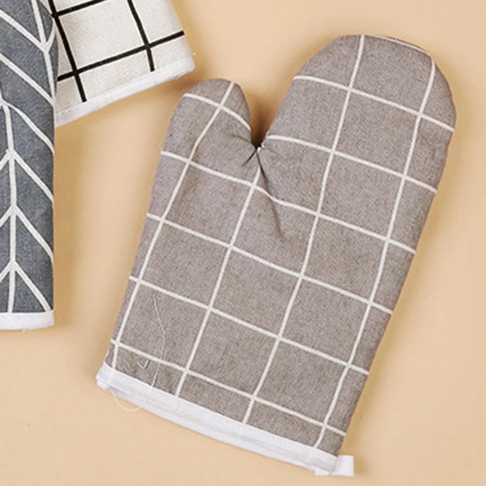 Luva Resistente ao Calor para Forno e Grelhador — Tricot Antiderrapante, 4 Estilos